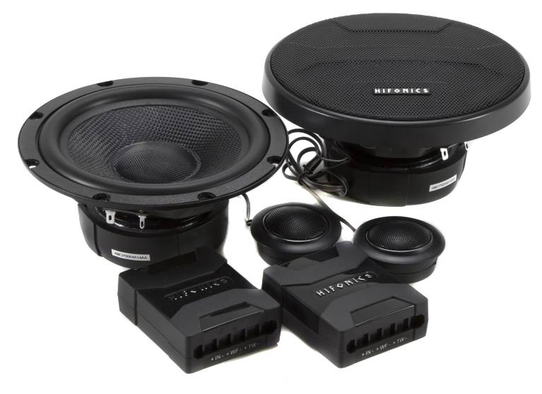 4) New Hifonics HS6.2C 6.5" 140W 2 Way Car Component Speakers Stereo Audio Black