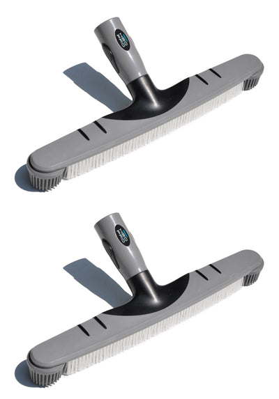 2) Hydrotools 82600 H20 PRO 18" Swimming Pool Spa Nylon Brushes w/ Rotating Edge