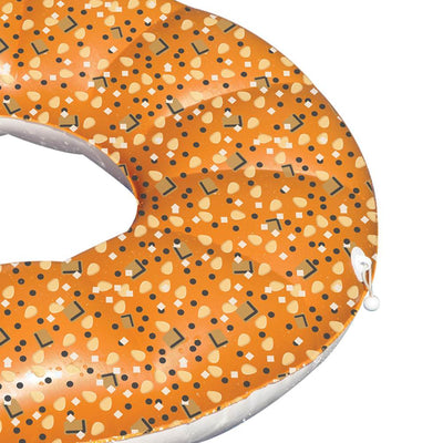 Swimline 48 Inch Inflatable Everything Bagel Swimming Pool Float Tube (2 Pack) - VMInnovations