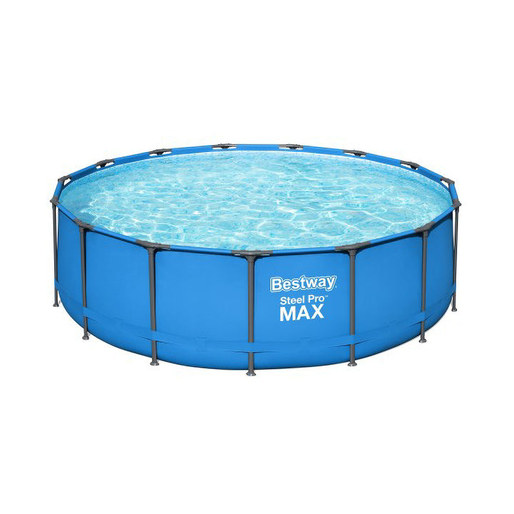 Bestway 15-Foot x 48" Round Frame Above Ground Swimming Pool(No Pump) (Open Box)