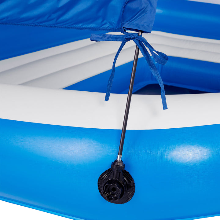 Bestway CoolerZ Tropical Breeze Island Raft & Rapid Rider 4 Person River Lounger