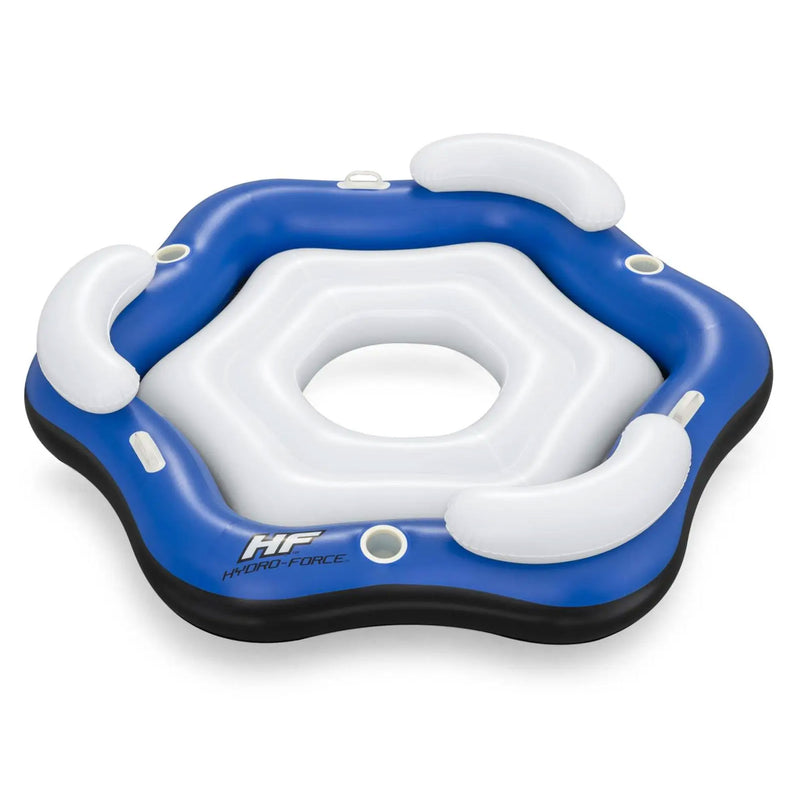 Bestway 3-Person Floating Water Island Lounge Raft With Open Bottom (Used)