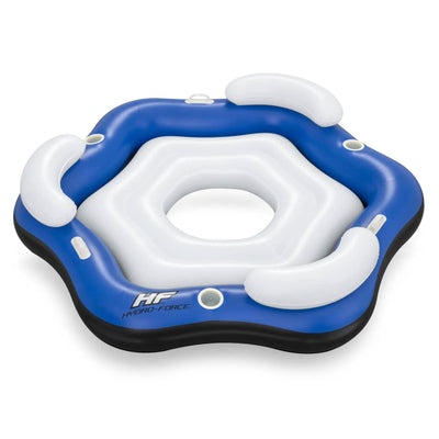 Bestway 75"x70" X3-Person Floating Water Island Lounge Tube Raft (Open Box)