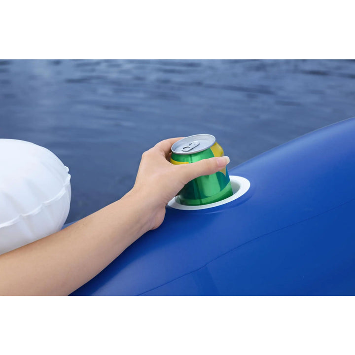 Bestway 75"x70" X3-Person Floating Water Island Lounge Tube Raft (Open Box)