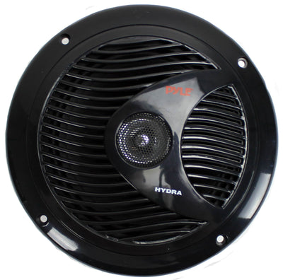 4) Pyle PLMR60B 6.5" 300W Marine Speakers Black + 2) 6.5" Dual Tower Enclosures