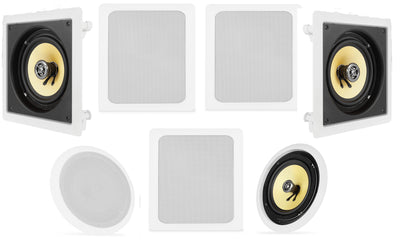 VM Audio Elux 6.5" 7.1 Home Theater In-Wall In-Ceiling Surround Sound System - VMInnovations