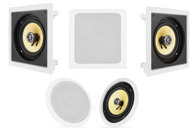 VM Audio Elux 6.5" 5.1 Home Theater In-Wall In-Ceiling Surround Sound System