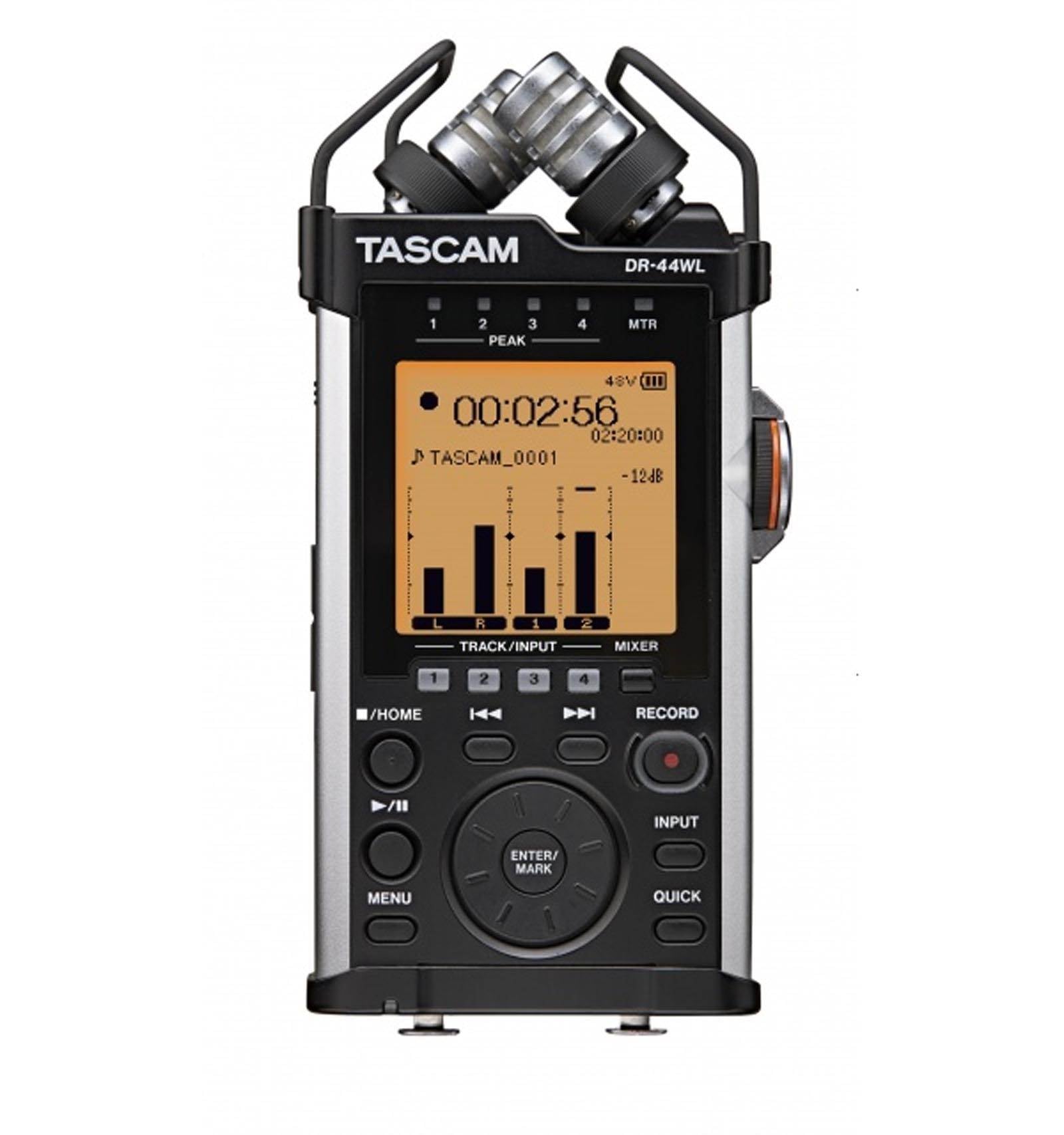 TASCAM DR-44WL Handheld Portable Wi-Fi Linear PCM Audio Recorder w/ 4GB SD Card