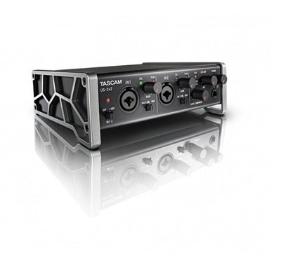 TASCAM US-2X2 2 Channel USB 2.0 Audio/MIDI Recording PC Interface w/ Software