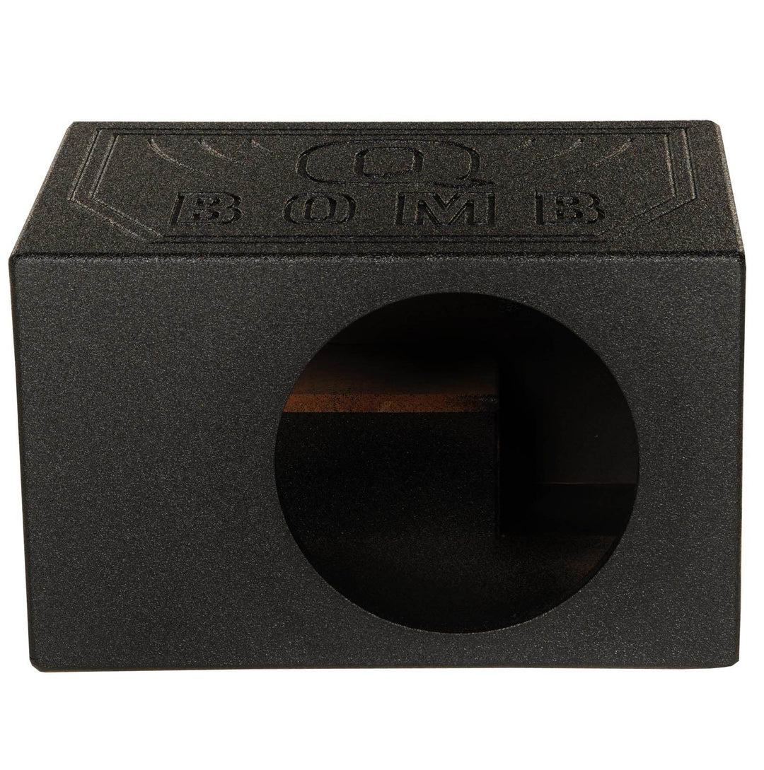 Q-POWER QBOMB10VL Single 10" Vented Ported Car Sub Box Enclosure (Open Box)