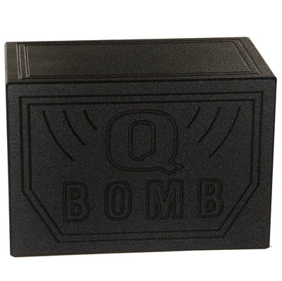 Q-Power Single 10" Vented Ported Car Subwoofer Sub Box Enclosure QBOMB (Used)