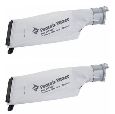 2) Pentair 360009 Letro Legend Snap Lock Cleaner Gray Replacement Debris Bags