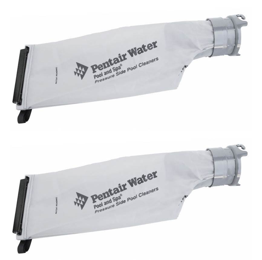 2) Pentair 360009 Letro Legend Snap Lock Cleaner Gray Replacement Debris Bags