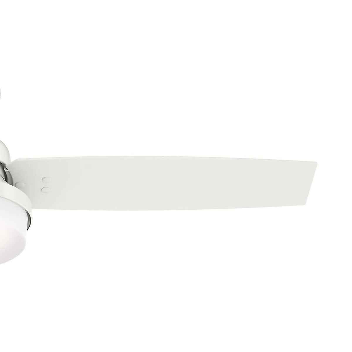 Hunter Sentinel 52 Inch Modern Ceiling Fan with LED Light and Remote, White