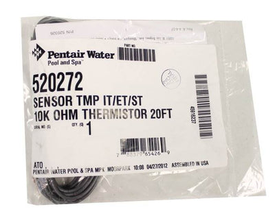 2) New Pentair 520272 Water Air Solar Temperature Sensors IntelliTouch - 20 Ft