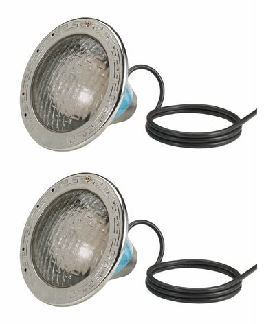 2) Pentair 78458100 Amerlite 120V 500W Underwater Swimming Pool Lights 50' Cord