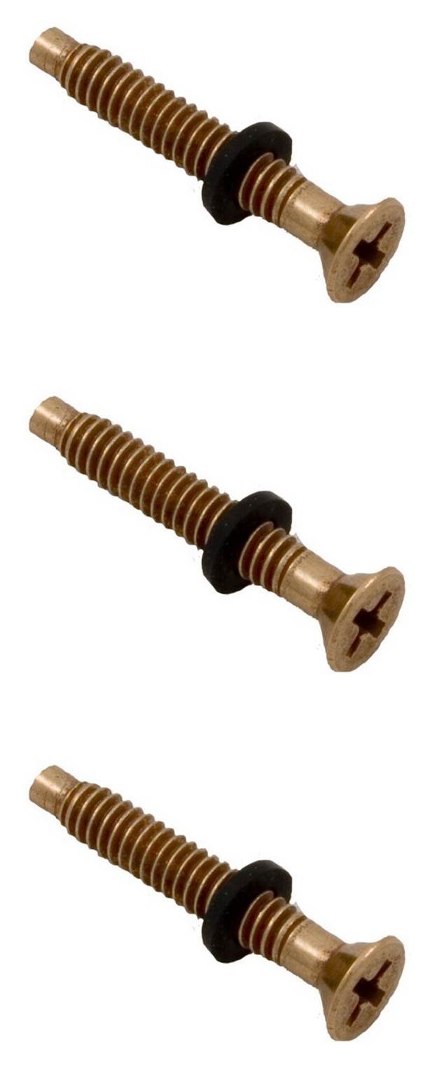 3) NEW Pentair 79104800 Pool Light Replacement Brass Pilot Screws w/Gum Washers