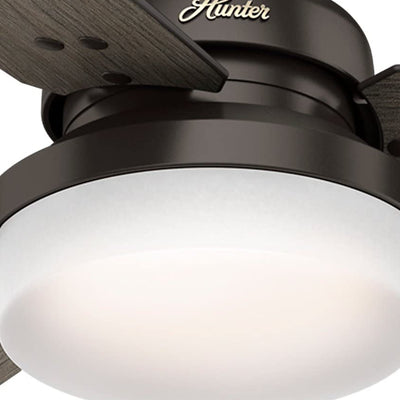 Hunter 52 Inch Sentinel Ceiling Fan with Remote Control and LED Light, Bronze