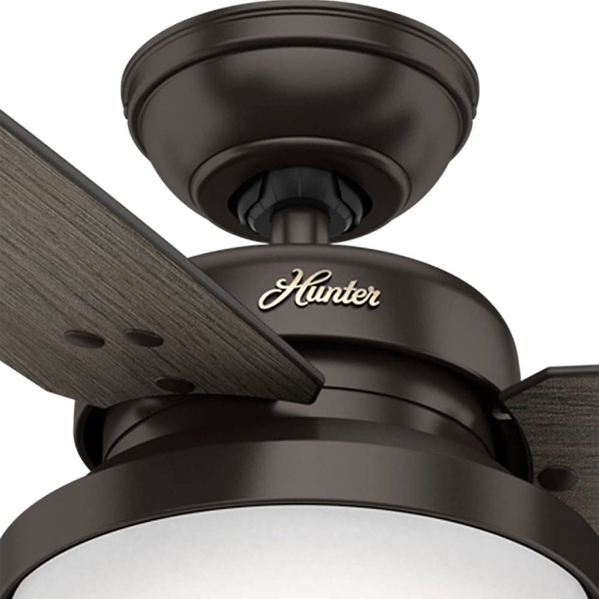 Hunter 52 Inch Sentinel Ceiling Fan with Remote Control and LED Light, Bronze