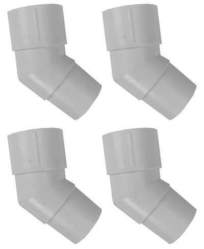 4) NEW Pentair K12078 Swimming Pool Cleaner 45º Degree Hose Connector Elbow Kits