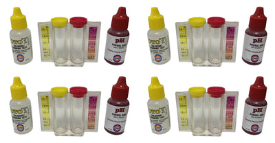 4) NEW Pentair R151076 Rainbow pH & Chlorine 2 in 1 Swimming Pool Spa Test Kits