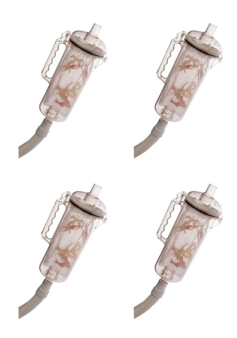 4) NEW Pentair R211084 186A Pool Cleaner Clear Replacement Leaf Trap Canisters