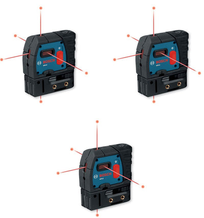 Bosch Five-Point Self Leveling Alignment Class Two Lasers (3 pack) (Refurbished)