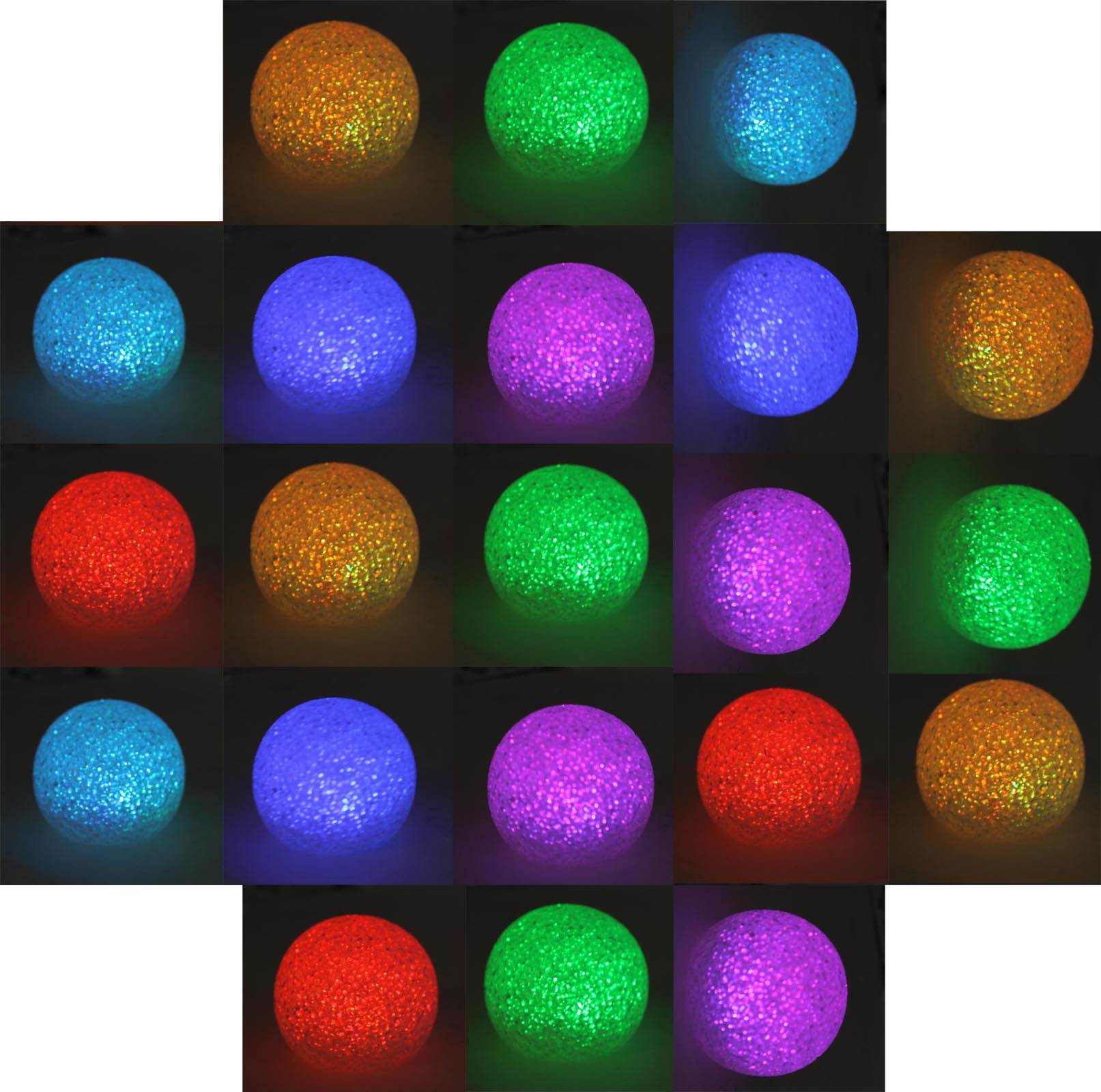 21 Pack of Good Times Color Changing LED Waterproof Floating Globe (Open Box)