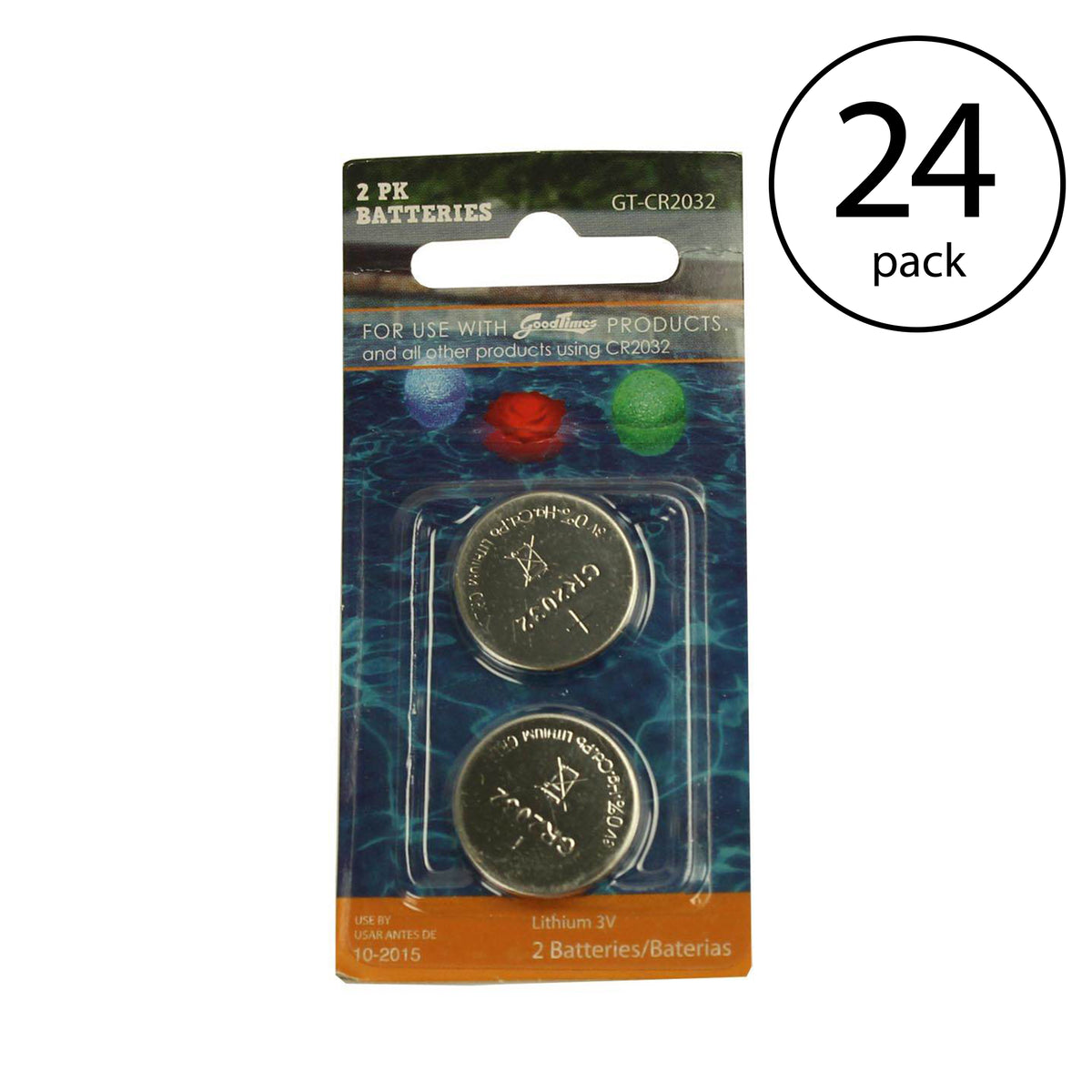 GoodTimes GT-CR2032 Lithium 3V Batteries for Small Electronics, 48 Total