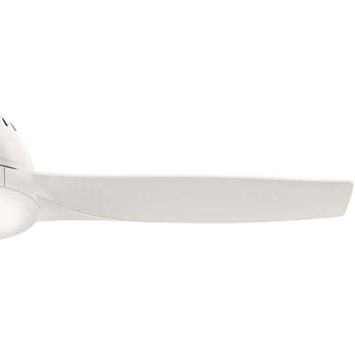 Hunter Fan 52-Inch Ceiling Fan with LED Lights and 3 Blades, White (Open Box)