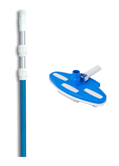 NEW Pentair R201350 #193 Pool Vinyl Liner Vacuum Head w/ 7'-21' Telescopic Pole