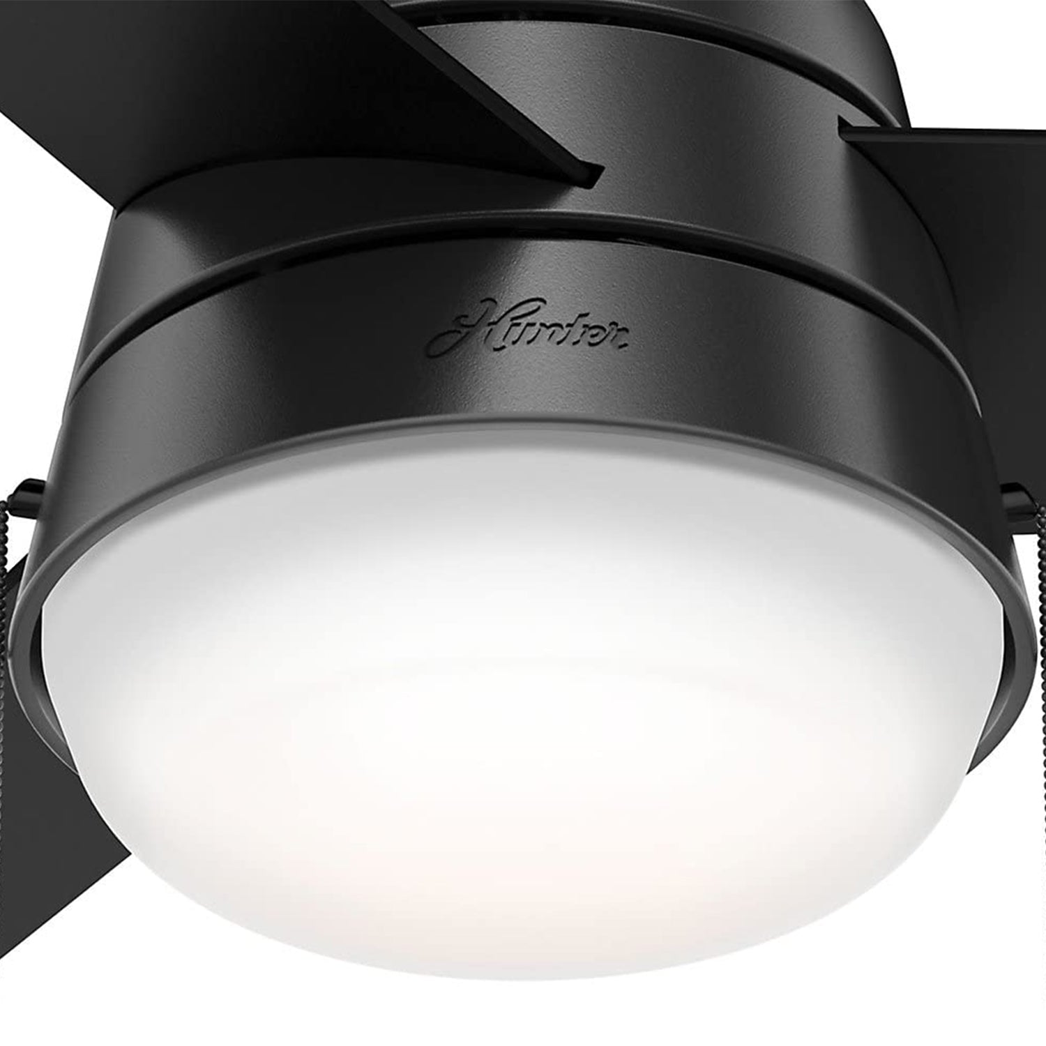 Hunter Fan Company Aker 32 Inch Ceiling Fan with LED Light Kit, Black (Open Box)