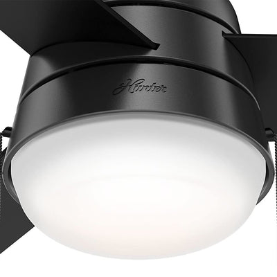 Hunter Fan Company Aker 32 Inch Ceiling Fan with LED Light Kit, Black (Open Box)