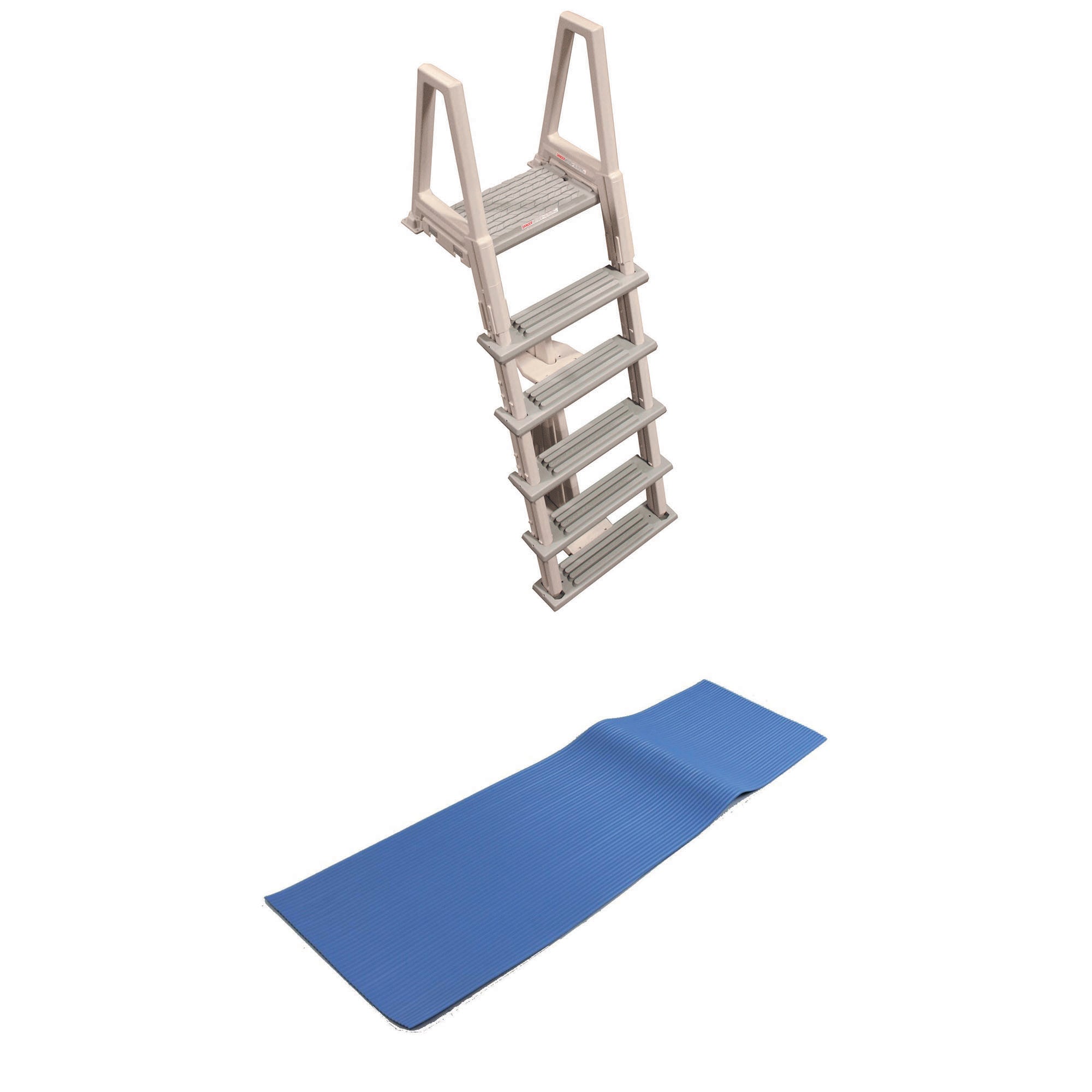 Confer Plastics In Pool Ladder & Hydrotools by Swimline 9" x 36" Ladder Mat