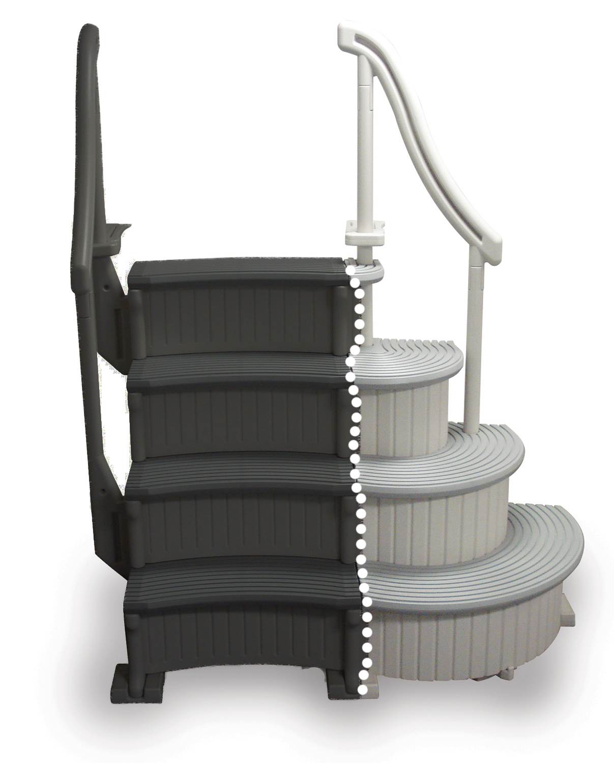 Confer Above Ground CCXAG Pool Ladder Steps + 8100X Steps + CCXAG2 Add on + Pad