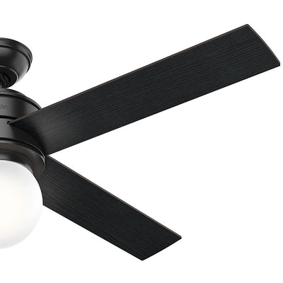 Hunter Fan Company Hepburn w/ LED Light 52-Inch Ceiling Fan, Matte Black Finish