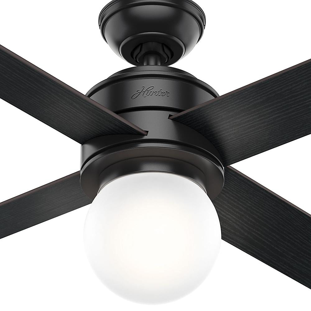 Hunter Fan Company Hepburn w/ LED Light 52-Inch Ceiling Fan, Matte Black Finish