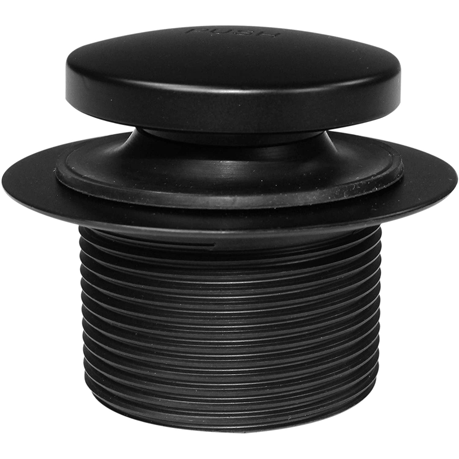 Westbrass 593244-62 Polymer Metal Overflow Tiptoe Bath Drain, Black (1 Pack) - VMInnovations