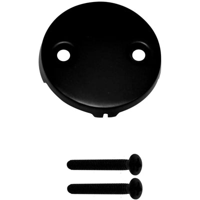 Westbrass 593244-62 Polymer Metal Overflow Tiptoe Bath Drain, Black (1 Pack) - VMInnovations