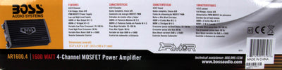 BOSS AUDIO AR1600.4 1600W 4 Channel Car Amplifier Amp+Remote+ 6.5"/6x9" Speakers