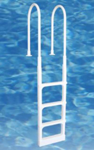 Main Access 200300 Pro Series Above Ground Swimming Pool In-pool Ladder w/ Mat