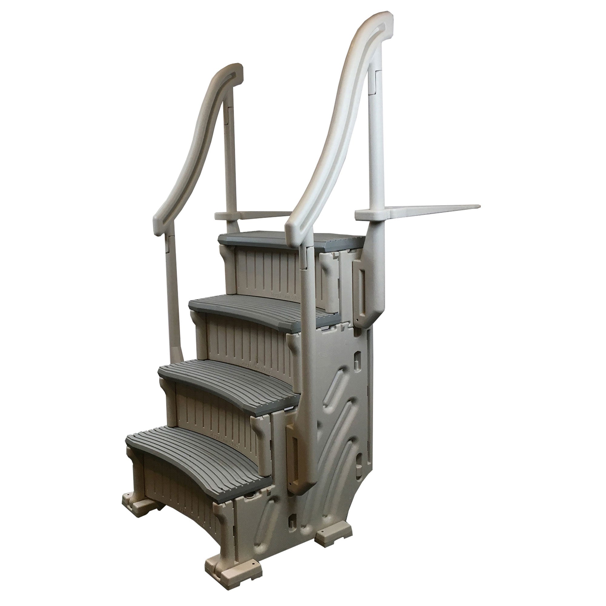 Confer Above Ground Pool Steps w/Main Access Pool Ladder Weight Holders (3 Pack)