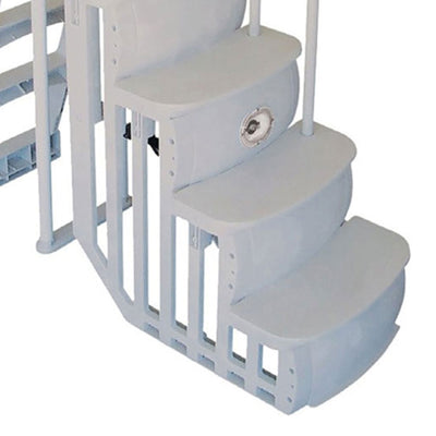 Main Access Above Ground Swimming Pool Step Ladder with Smart LED Light & Remote - VMInnovations
