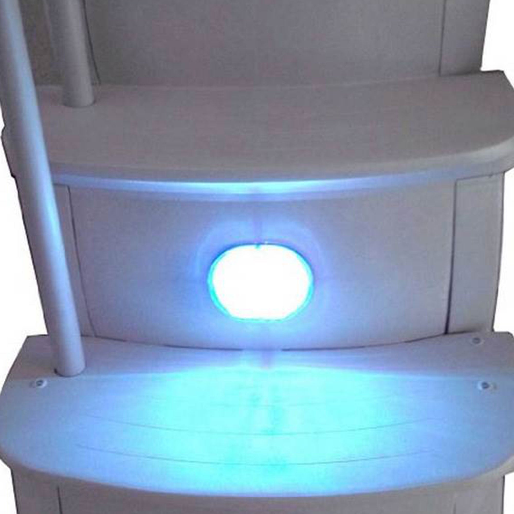 Main Access iStep Above Ground Pool Entry Steps Ladder w/ LED Light + 2 Weights - VMInnovations