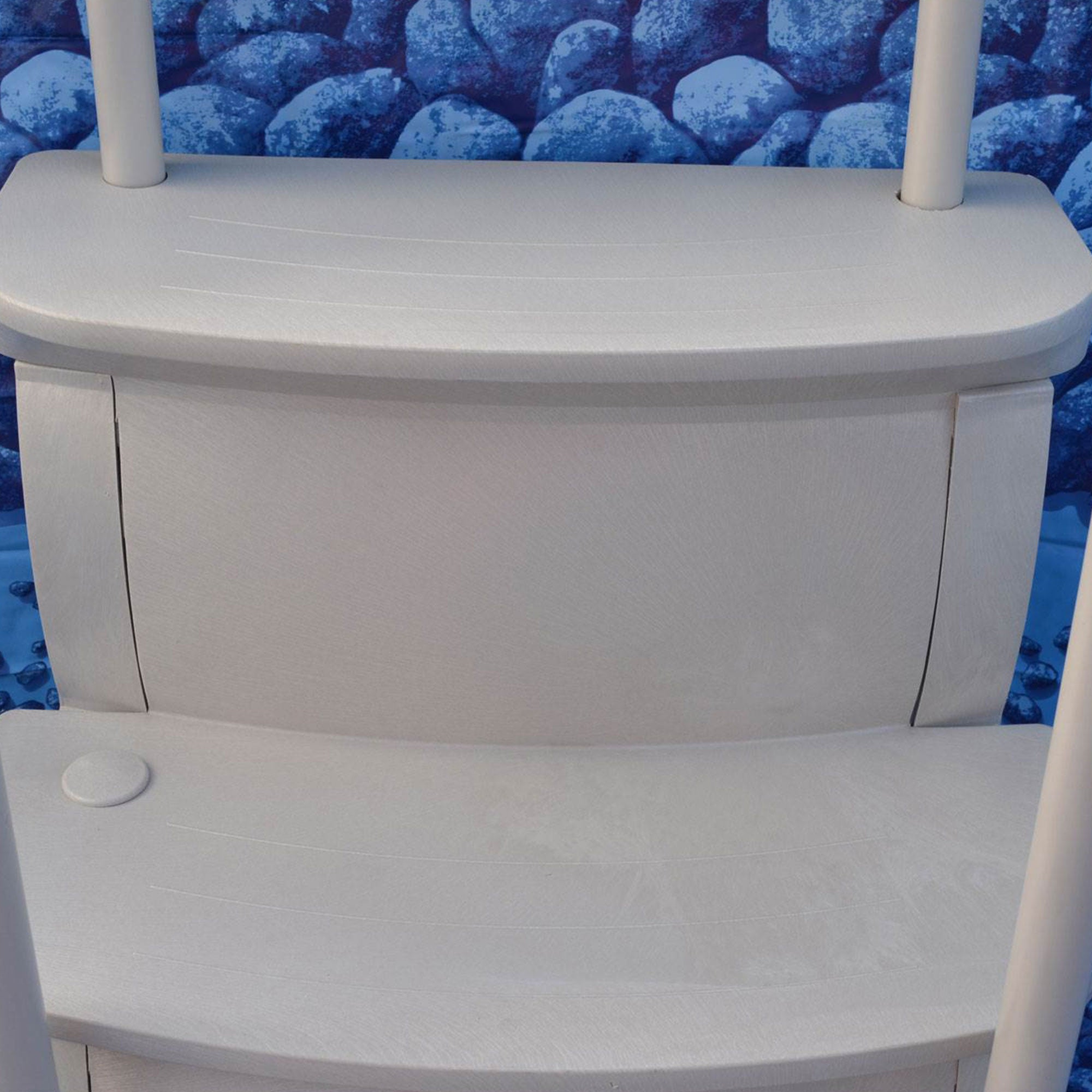 Main Access iStep Above Ground Pool Entry Steps Ladder w/ LED Light + 2 Weights - VMInnovations