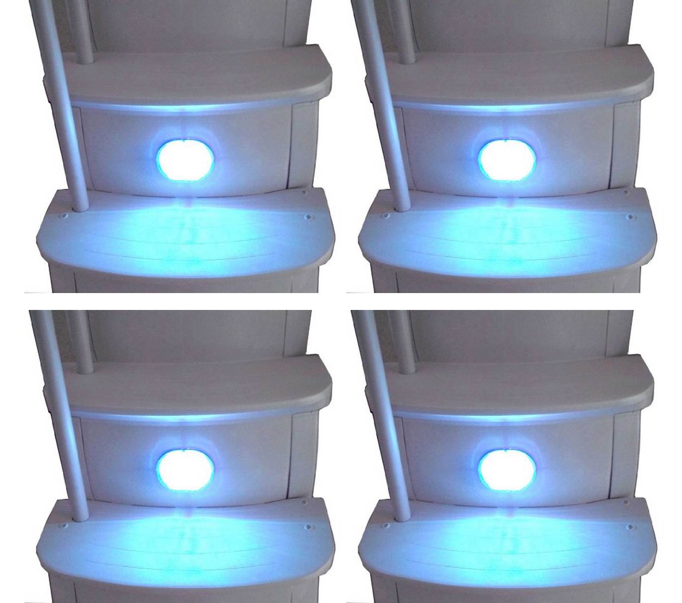 Main Access LED Underwater Light, Pool Accessory for Steps with Remote, 4 Pack