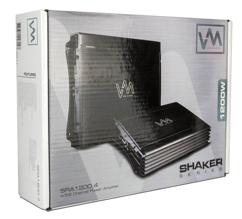 VM Audio SRA1200.4 1200W 4 Channel Car Amplifier Power Amp MOSFET + Capacitor