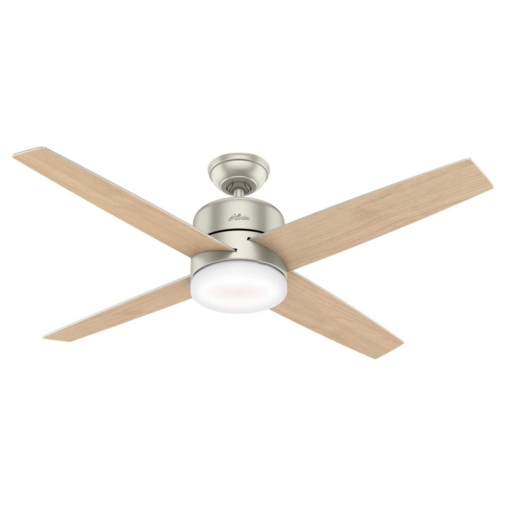Hunter Fan Company Advocate Smart 54 In Indoor Ceiling Fan w/ LED Light, Nickel