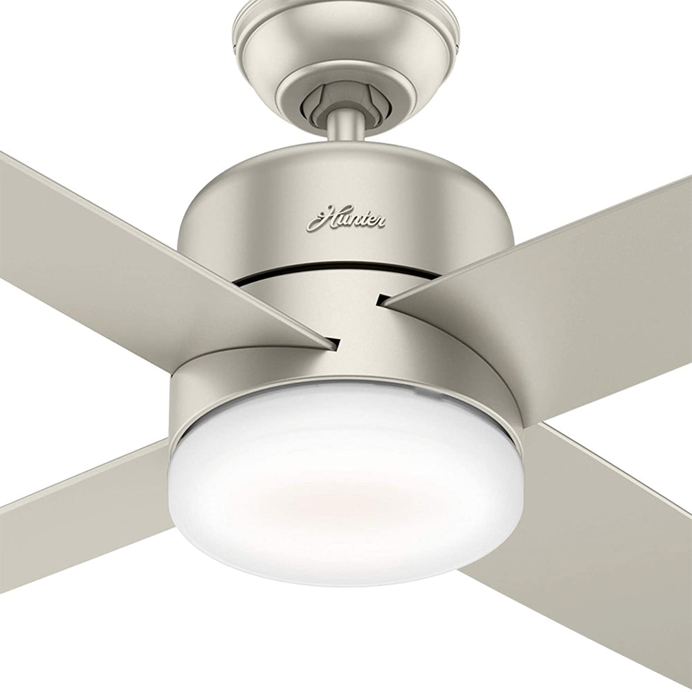 Hunter Fan Company Advocate Smart 54 In Indoor Ceiling Fan w/ LED Light, Nickel