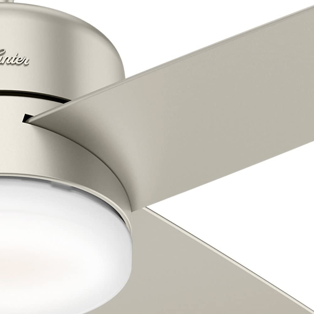 Hunter Fan Company Advocate Smart 54 In Indoor Ceiling Fan w/ LED Light, Nickel